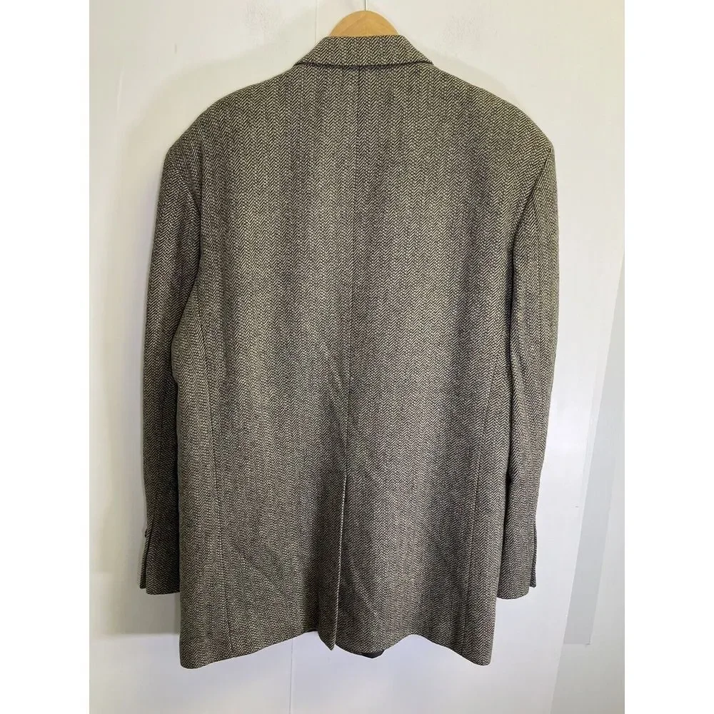 Max Mitchell Mens‎ 42R Blazer Sport coat Jacket Wool blend Black Gray